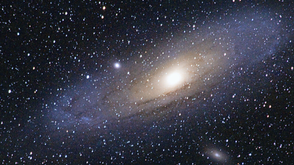 Andromeda Galaxy imaged from 12,500 feet in California's White Mountains